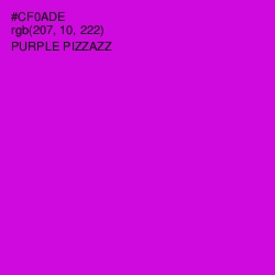 #CF0ADE - Purple Pizzazz Color Image