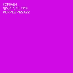 #CF0AE4 - Purple Pizzazz Color Image