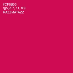 #CF0B53 - Razzmatazz Color Image