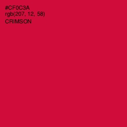 #CF0C3A - Crimson Color Image