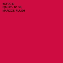 #CF0C42 - Maroon Flush Color Image