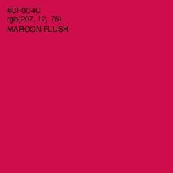 #CF0C4C - Maroon Flush Color Image