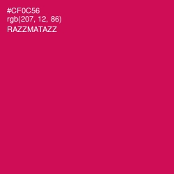 #CF0C56 - Razzmatazz Color Image