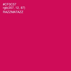 #CF0C57 - Razzmatazz Color Image