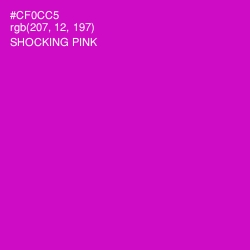 #CF0CC5 - Shocking Pink Color Image