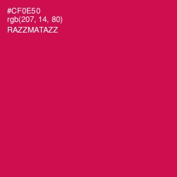 #CF0E50 - Razzmatazz Color Image