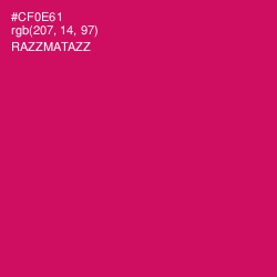 #CF0E61 - Razzmatazz Color Image