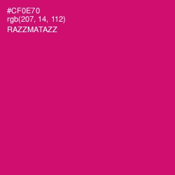 #CF0E70 - Razzmatazz Color Image