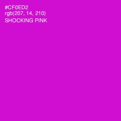 #CF0ED2 - Shocking Pink Color Image