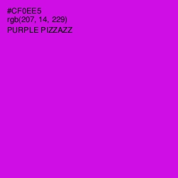 #CF0EE5 - Purple Pizzazz Color Image