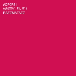 #CF0F51 - Razzmatazz Color Image