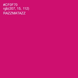 #CF0F70 - Razzmatazz Color Image
