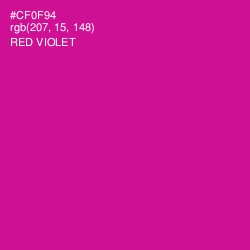 #CF0F94 - Red Violet Color Image