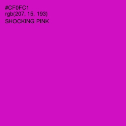 #CF0FC1 - Shocking Pink Color Image