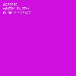 #CF0FE0 - Purple Pizzazz Color Image