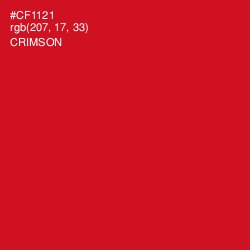 #CF1121 - Crimson Color Image