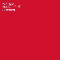 #CF112D - Crimson Color Image