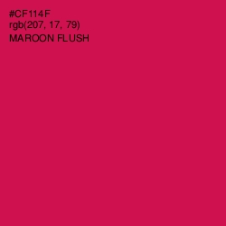 #CF114F - Maroon Flush Color Image