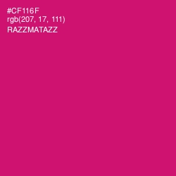 #CF116F - Razzmatazz Color Image