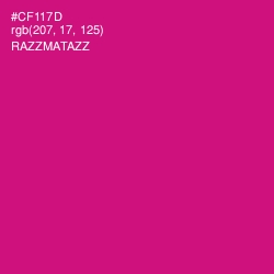 #CF117D - Razzmatazz Color Image