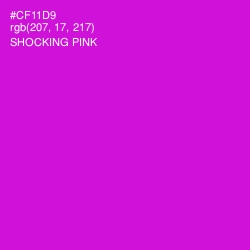 #CF11D9 - Shocking Pink Color Image