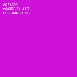 #CF12D9 - Shocking Pink Color Image