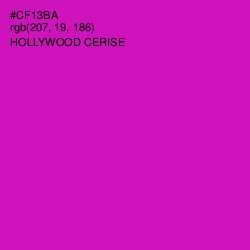 #CF13BA - Hollywood Cerise Color Image