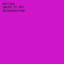 #CF15C9 - Shocking Pink Color Image