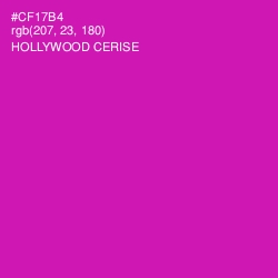 #CF17B4 - Hollywood Cerise Color Image