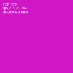 #CF17C5 - Shocking Pink Color Image