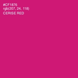 #CF1876 - Cerise Red Color Image
