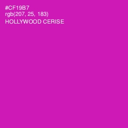 #CF19B7 - Hollywood Cerise Color Image