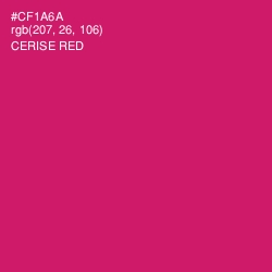 #CF1A6A - Cerise Red Color Image