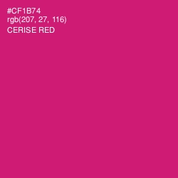 #CF1B74 - Cerise Red Color Image