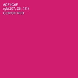 #CF1C6F - Cerise Red Color Image