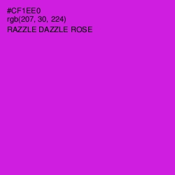 #CF1EE0 - Razzle Dazzle Rose Color Image