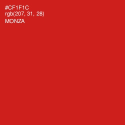 #CF1F1C - Monza Color Image