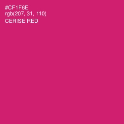 #CF1F6E - Cerise Red Color Image
