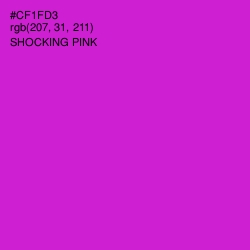 #CF1FD3 - Shocking Pink Color Image