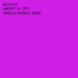 #CF1FE7 - Razzle Dazzle Rose Color Image