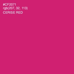 #CF2071 - Cerise Red Color Image