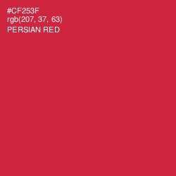 #CF253F - Persian Red Color Image