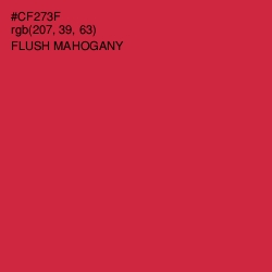 #CF273F - Flush Mahogany Color Image