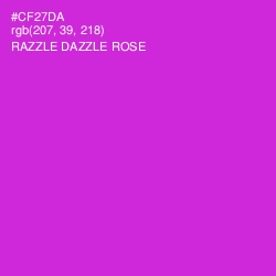 #CF27DA - Razzle Dazzle Rose Color Image