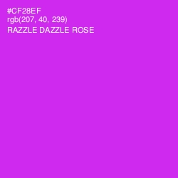 #CF28EF - Razzle Dazzle Rose Color Image