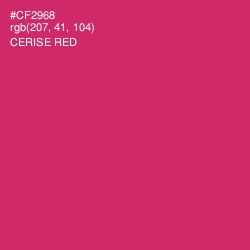 #CF2968 - Cerise Red Color Image
