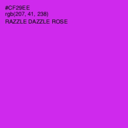 #CF29EE - Razzle Dazzle Rose Color Image