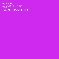 #CF29F0 - Razzle Dazzle Rose Color Image