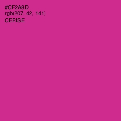 #CF2A8D - Cerise Color Image