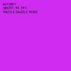 #CF2BF1 - Razzle Dazzle Rose Color Image